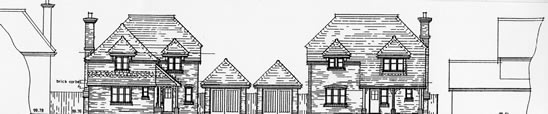 Two new houses, Capel, Surrey